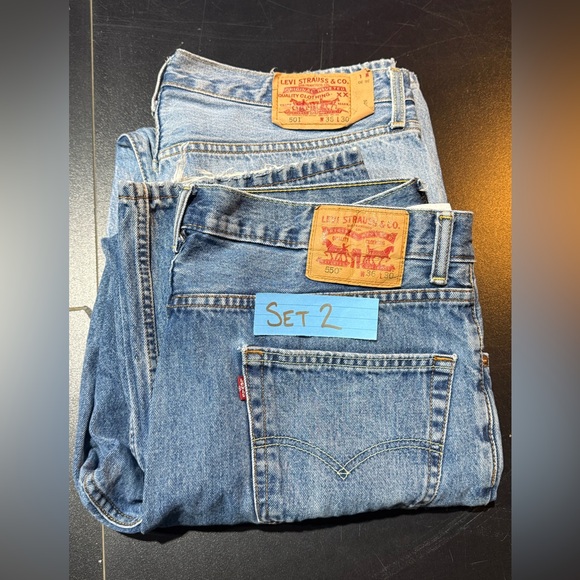Levi's Other - Levi’s | 501 & 550 Denim Bundle | W36 L30 Straight & Relaxed Fit